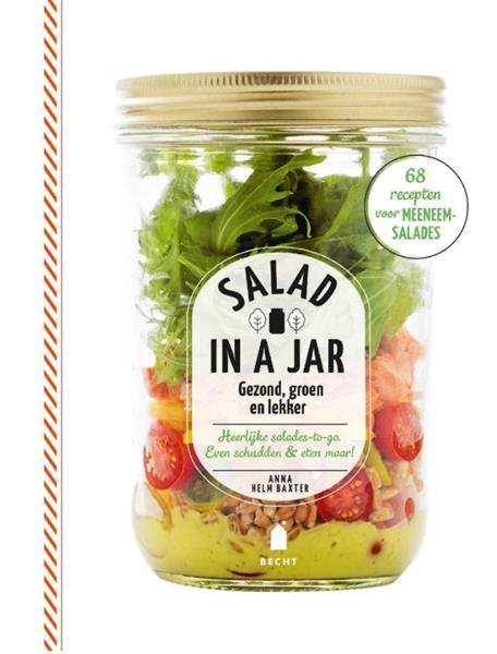 Grote foto salad in a jar supergroen boeken kookboeken