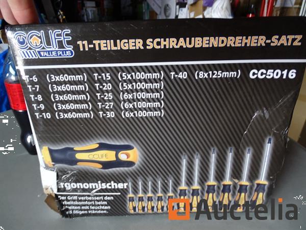 Grote foto set van 11 cclife t6 t40 torx schroevendraaiers doe het zelf en verbouw gereedschappen en machines