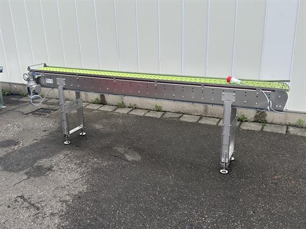 Grote foto het packhuys transportband 295 x 25 cm met rolletjes agrarisch transportbanden