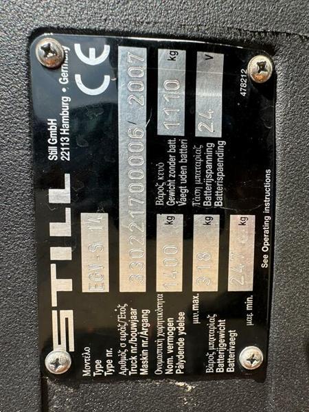 Grote foto vs 22247 elektrische triplex stapelaar still 5390mm freelift doe het zelf en verbouw hefwerktuigen