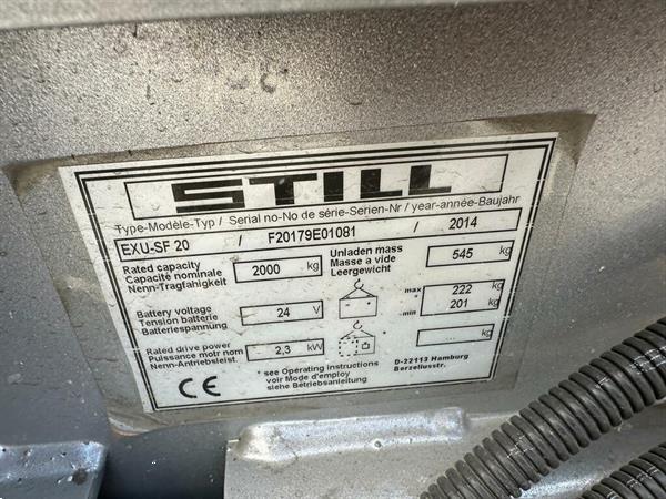 Grote foto vs 22250 elektrische palletwagen still exu sf 20 weinig uren doe het zelf en verbouw hefwerktuigen