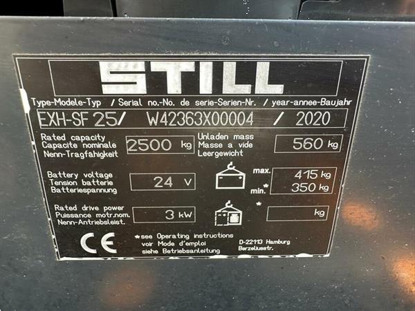 Grote foto vs 22257 elektrische palletwagen still exu sf 25 lepels 1600mm doe het zelf en verbouw hefwerktuigen