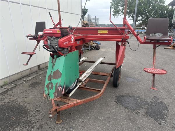 Grote foto miedema aardappel selectiewagen met transporttrailer agrarisch algemeen