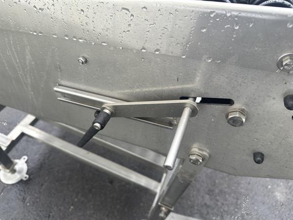 Grote foto rollenleesband rvs met rubberen schijfjes 120 x 75 voor fruit agrarisch tuinbouw
