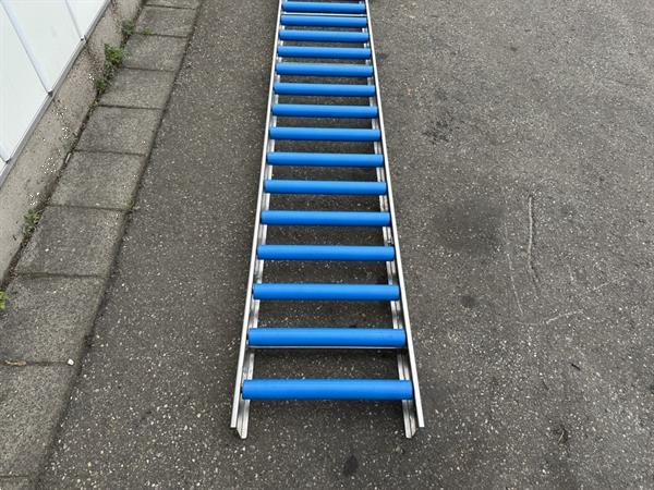 Grote foto het packhuys rollenbaan rvs 325 x 44 cm agrarisch transportbanden