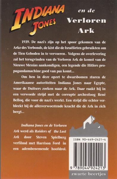 Grote foto indiana jones en de verloren ark zwarte beertjes 2421 boeken thrillers