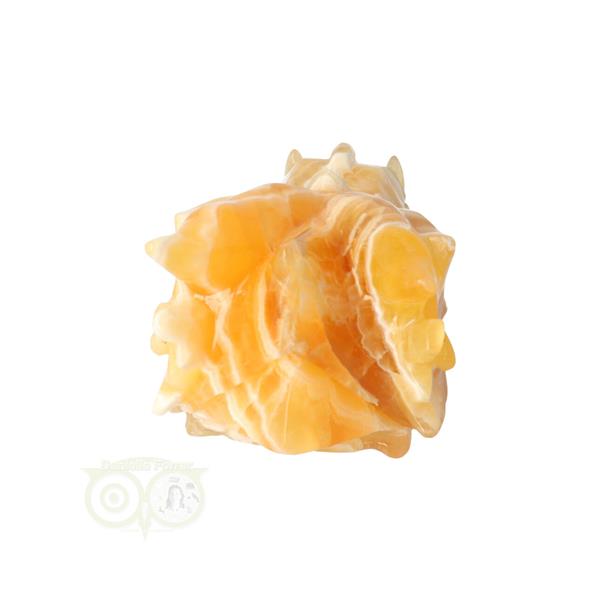 Grote foto oranje calciet draken schedel 822 gram verzamelen overige verzamelingen