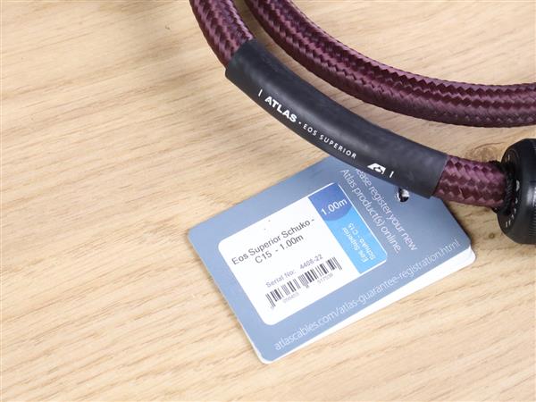 Grote foto atlas eos superior highend audio power cable 1 0 metre audio tv en foto onderdelen en accessoires