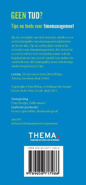 Grote foto geen tijd boeken overige boeken