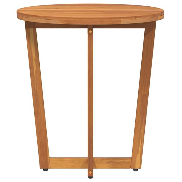 Grote foto vidaxl tuinbijzettafel rond 55x60 cm massief acaciahout tuin en terras tuinmeubelen
