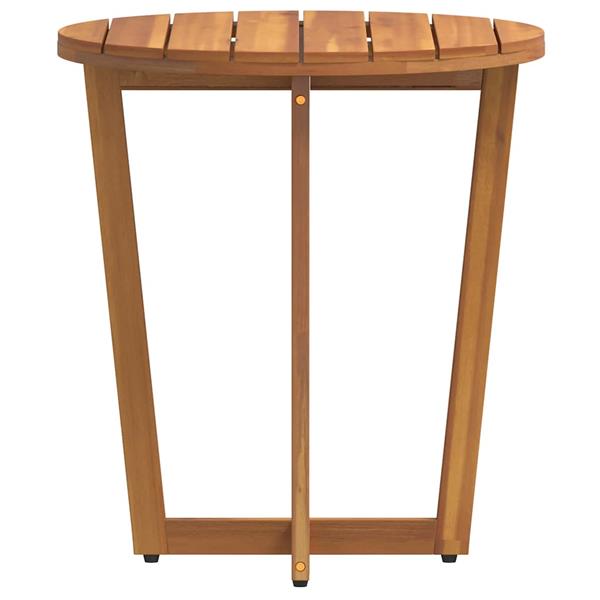 Grote foto vidaxl tuinbijzettafel rond 55x60 cm massief acaciahout tuin en terras tuinmeubelen