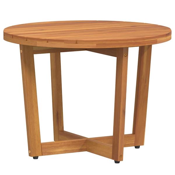 Grote foto vidaxl tuinbijzettafel rond 55x40 cm massief acaciahout tuin en terras tuinmeubelen