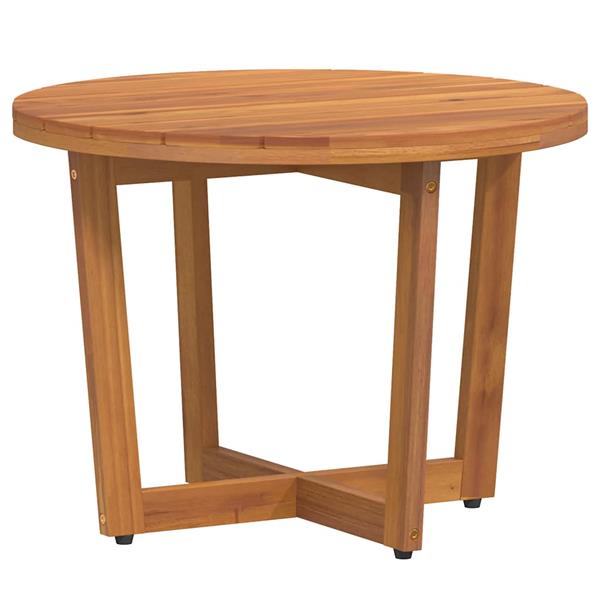 Grote foto vidaxl tuinbijzettafel rond 55x40 cm massief acaciahout tuin en terras tuinmeubelen