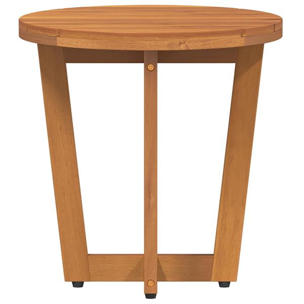 Grote foto vidaxl tuinbijzettafel rond 40x40 cm massief acaciahout tuin en terras tuinmeubelen