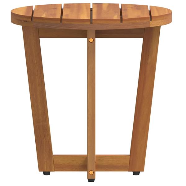 Grote foto vidaxl tuinbijzettafel rond 40x40 cm massief acaciahout tuin en terras tuinmeubelen