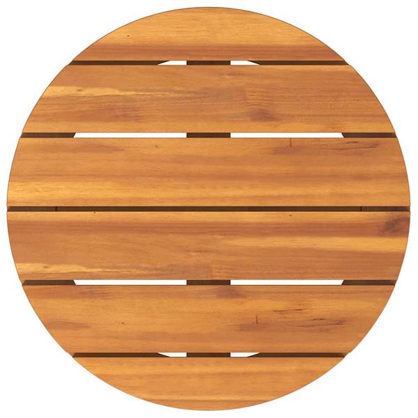 Grote foto vidaxl tuinbijzettafel rond 40x40 cm massief acaciahout tuin en terras tuinmeubelen