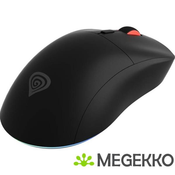 Grote foto genesis nmg 2089 zircon xiii gaming muis ambidextrous rf wireless usb type c zwart computers en software overige computers en software