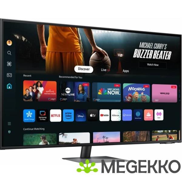 Grote foto samsung smart m7 ls43dm702uuxen 43 4k ultra hd usb c va monitor computers en software overige computers en software