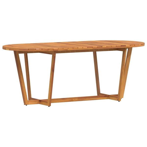 Grote foto vidaxl tuintafel ovaal 200x90x75 cm massief acaciahout tuin en terras tuinmeubelen