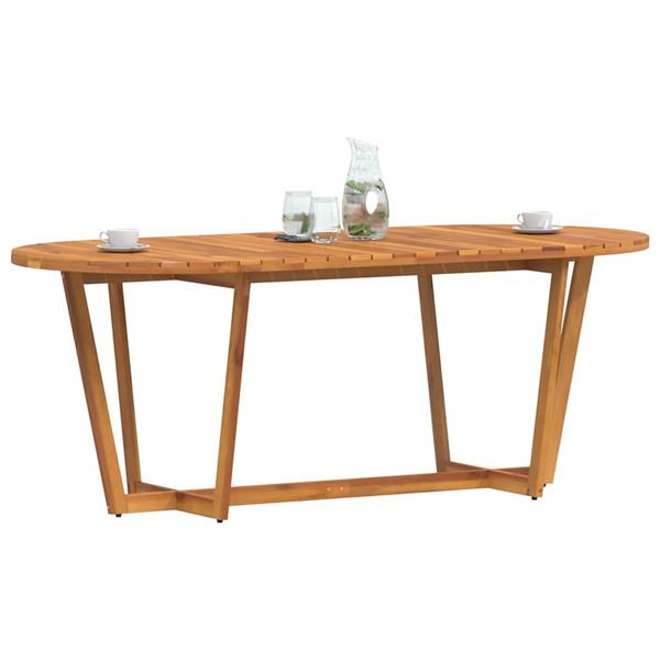 Grote foto vidaxl tuintafel ovaal 200x90x75 cm massief acaciahout tuin en terras tuinmeubelen