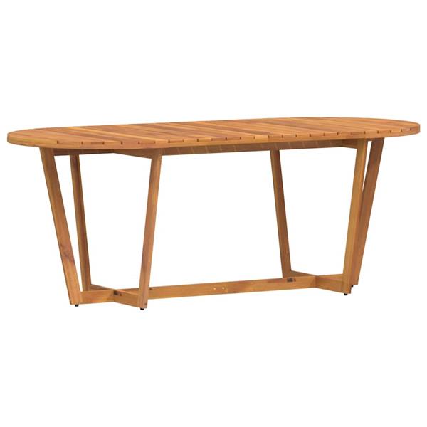 Grote foto vidaxl tuintafel ovaal 200x90x75 cm massief acaciahout tuin en terras tuinmeubelen