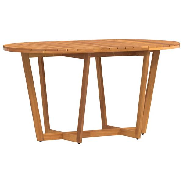 Grote foto vidaxl tuintafel ovaal 150x90x75 cm massief acaciahout tuin en terras tuinmeubelen