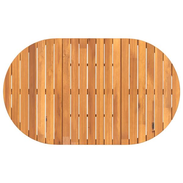Grote foto vidaxl tuintafel ovaal 150x90x75 cm massief acaciahout tuin en terras tuinmeubelen
