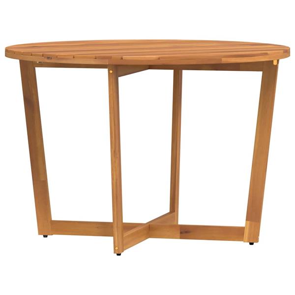 Grote foto vidaxl tuintafel rond 110x75 cm massief acaciahout tuin en terras tuinmeubelen