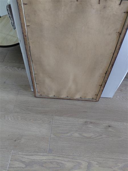 Grote foto vintage schilderij op doek van heiligen antiek en kunst religie