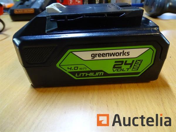 Grote foto greenworks 24 v 4 ah lithiumbatterij doe het zelf en verbouw overige doe het zelf en verbouw