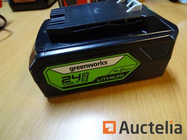 Grote foto greenworks 24 v 4 ah lithiumbatterij doe het zelf en verbouw overige doe het zelf en verbouw