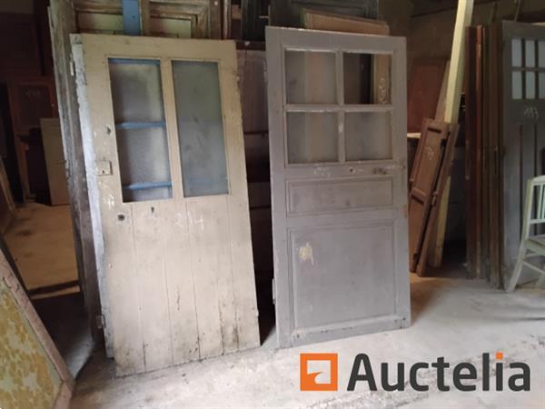 Grote foto liquidatie voorraad oude materialen 7 glas eiken deuren doe het zelf en verbouw onderdelen en accessoires
