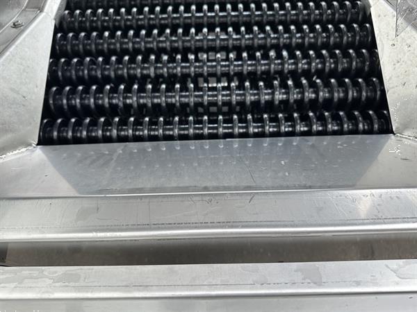 Grote foto rollenleesband rvs 270 x 70 cm voor het wassen of ontsmetten van product agrarisch tuinbouw