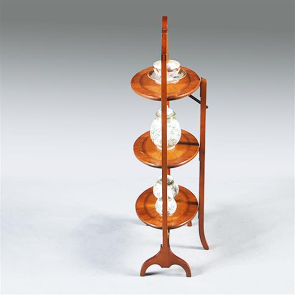 Grote foto cake stand in satijnhout ingelegd met zonmotief ca. 1920 no.301885 antiek en kunst stoelen en banken