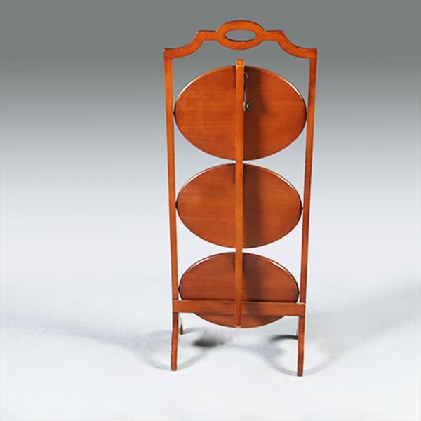 Grote foto cake stand in satijnhout ingelegd met zonmotief ca. 1920 no.301885 antiek en kunst stoelen en banken