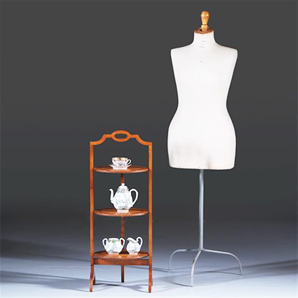 Grote foto cake stand in satijnhout ingelegd met zonmotief ca. 1920 no.301885 antiek en kunst stoelen en banken