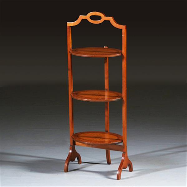 Grote foto cake stand in satijnhout ingelegd met zonmotief ca. 1920 no.301885 antiek en kunst stoelen en banken