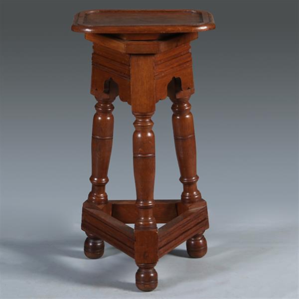 Grote foto robuuste pi destal of atelier bok ca 1890 voor presentatie van kunstwerk ca 1900 no.301622 antiek en kunst stoelen en banken