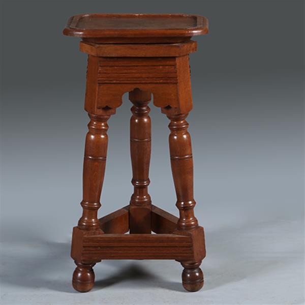 Grote foto robuuste pi destal of atelier bok ca 1890 voor presentatie van kunstwerk ca 1900 no.301622 antiek en kunst stoelen en banken