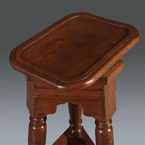 Grote foto robuuste pi destal of atelier bok ca 1890 voor presentatie van kunstwerk ca 1900 no.301622 antiek en kunst stoelen en banken