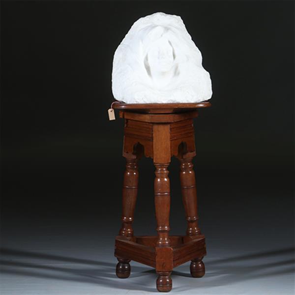 Grote foto robuuste pi destal of atelier bok ca 1890 voor presentatie van kunstwerk ca 1900 no.301622 antiek en kunst stoelen en banken