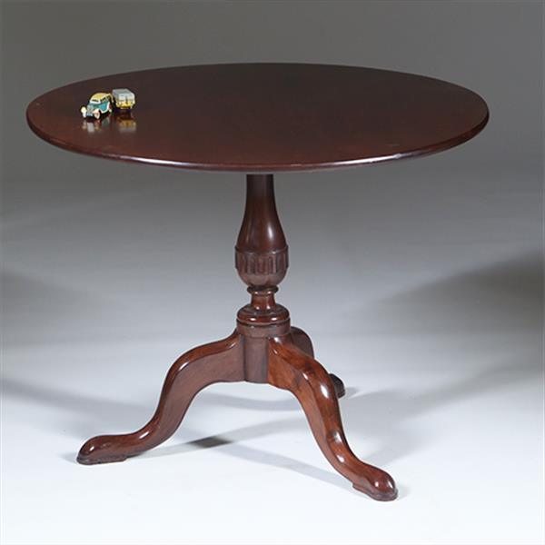 Grote foto massief mahonie tilttop ca 1775 zeer solide no.301875 antiek en kunst stoelen en banken