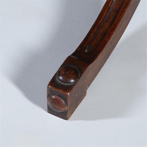 Grote foto louis seize gueridon ca 1800 mahonie met verdiept blad no.301840 antiek en kunst stoelen en banken