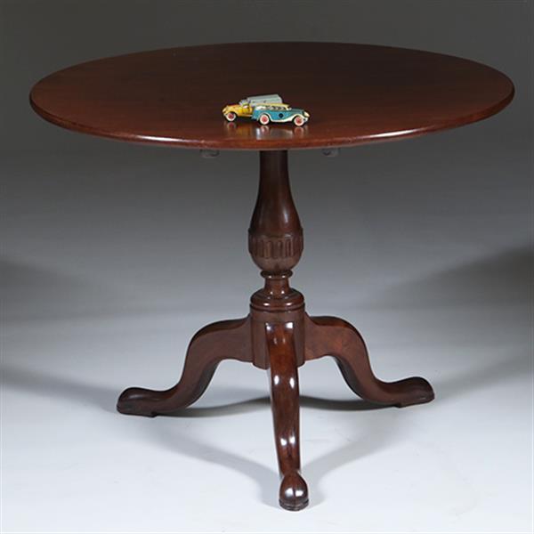 Grote foto massief mahonie tilttop ca 1775 zeer solide no.301875 antiek en kunst stoelen en banken