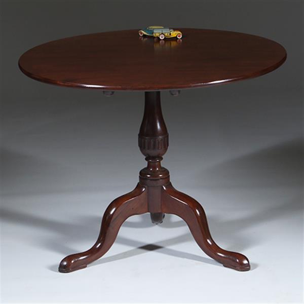Grote foto massief mahonie tilttop ca 1775 zeer solide no.301875 antiek en kunst stoelen en banken