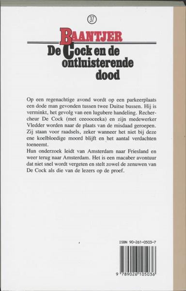 Grote foto de cock en de ontluisterende dood baantjer 37 boeken detectives
