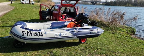 Grote foto complete set 330 airdeck 20pk watersport en boten rubberboten