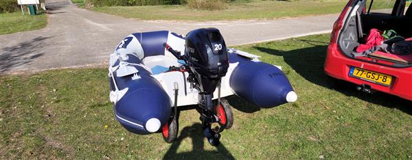 Grote foto complete set 330 airdeck 20pk watersport en boten rubberboten