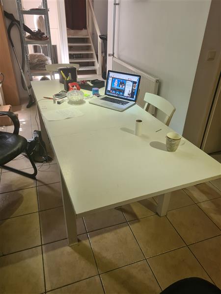 Grote foto witte eettafel uitshuifbaar met 6 stoelen huis en inrichting eettafels