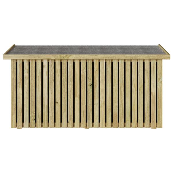 Grote foto vidaxl opbergdoos 119x44x58 5 cm behandeld grenenhout tuin en terras overige tuin en terras